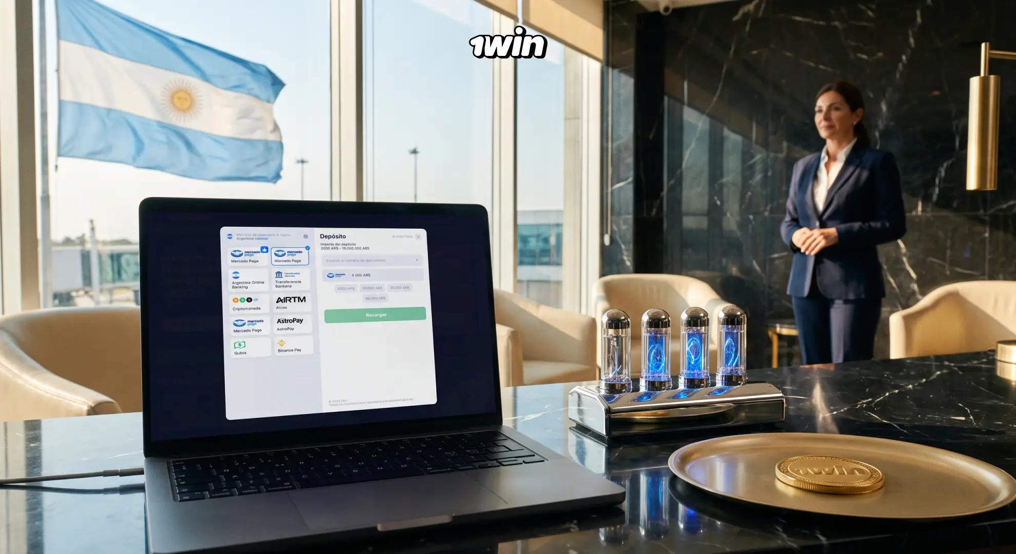 Depósitos y retiros de 1win Argentina