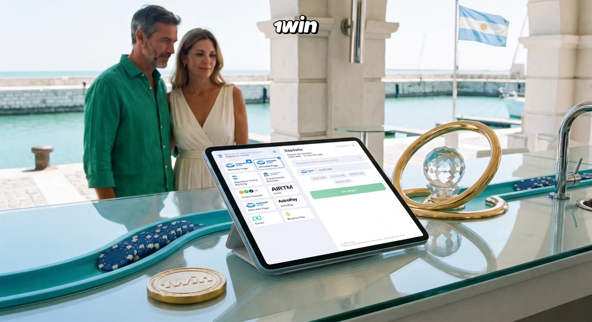Pagos con criptomonedas de 1win Argentina
